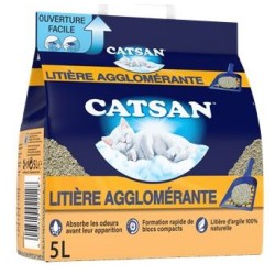Litière chats Catsan Agglomérante - 5L