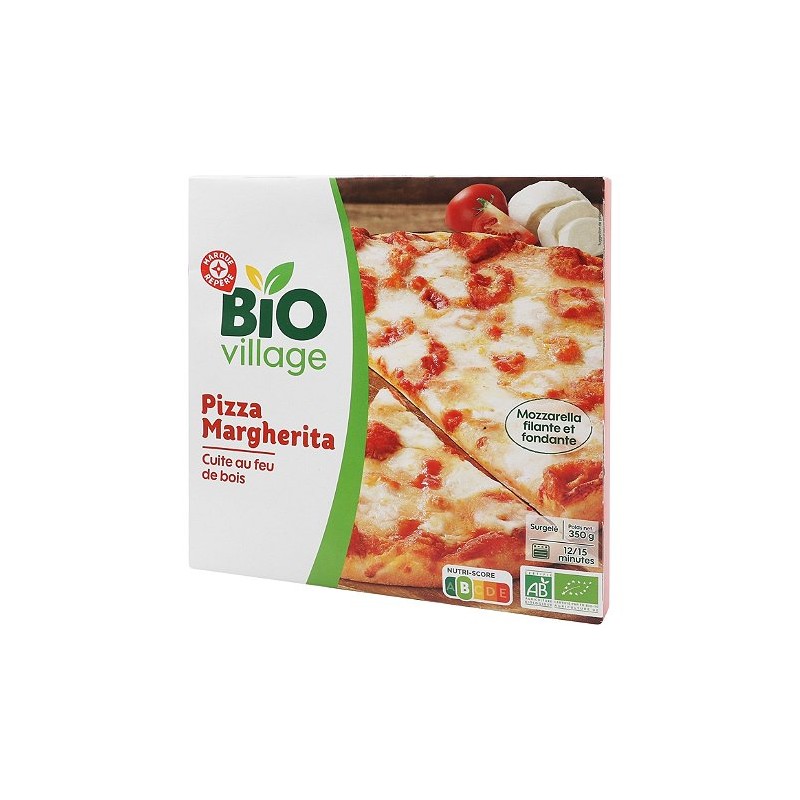 pizza margharita bio cuite au feu de bois - 350 g - BIO VILLAGE