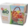 Coupelles sans sucres ajoutés pomme abricot bio - 4 x100 g - BIO VILLAGE BIO VILLAGE