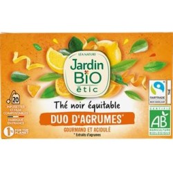 Thé noir Jardin Bio étic duo d'agrumes x20 - 28g