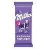 Tablette chocolat Milka Chocolat au lait - 3x100g