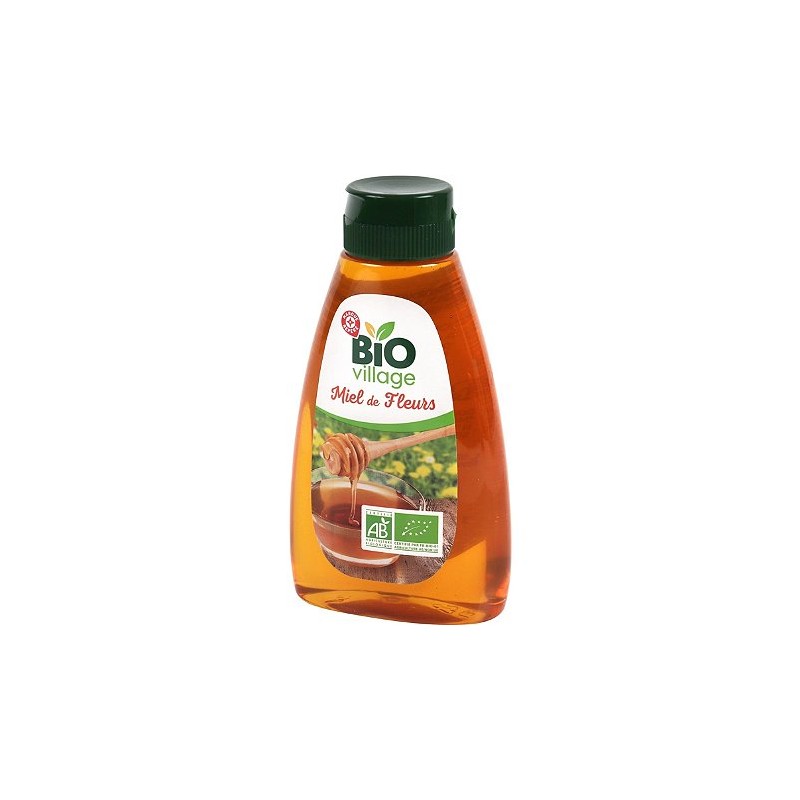 Miel de fleurs liquide squeezer bio - 250 g - BIO VILLAGE