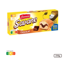 Gâteau Savane Brossard Pocket chocolat - x7 210g