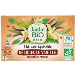 Thé noir Jardin Bio Etic délicieuse vanille x20 - 28g