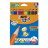 Crayons de couleurs Bic Ecolution Kids - x18